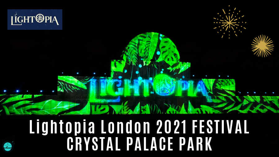 Lightopia London 2021 festival Crystal Palace park