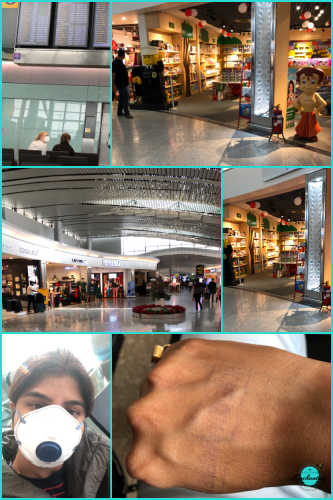 Rajiv Gandhi International Airport, Hyderabad, India. My trip from London, UK to India during corona pandemic 2022.