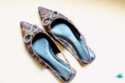 bow slingback flat leopard printed shoes. my shopping haul 2022. Beauty, gadget, fashion, lifestyle haul, buys.