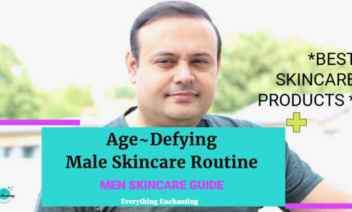 Age defying male skincare routine. Men skincare guide