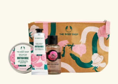 Top mother’s day beauty gift ideas from The Body Shop. The Body Shop® Lather & Slather British Rose Gift Bag