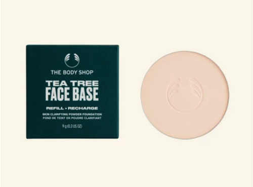The Body Shop Tea Tree Face Base. new makeup launches by the body shop in 2023. latest body shop beauty products