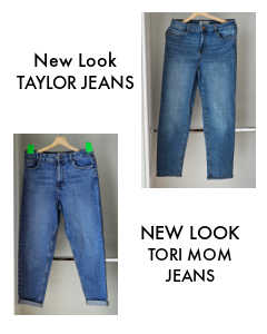 New Look Tori high waist mom jeans and petite Taylor full length slim-fit jeans